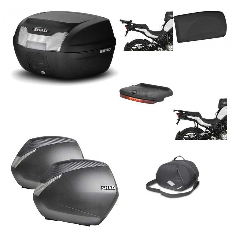 Lateral cases + back trunk + big top fitting + accessories + 3p hardware  SH40 S