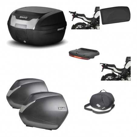 SHAD Maletas laterales + baul trasero herraje montaje accesorios 3p SH40 SH 40 2011 SH36 36 KIT-191575