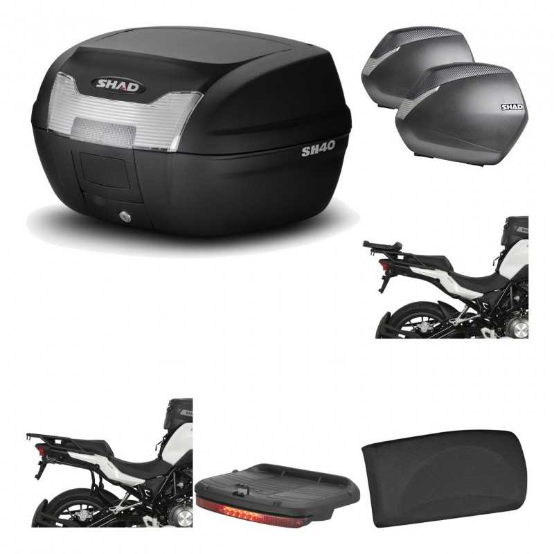Lateral cases + back trunk + big top fitting + accessories + 3p hardware  SH40 S