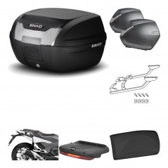 Lateral cases + back trunk + big top fitting + accessories + 3p hardware  SH40 S
