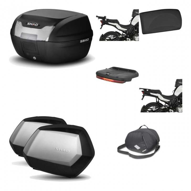 Lateral cases + back trunk + big top fitting + accessories + 3p hardware  SH40 S