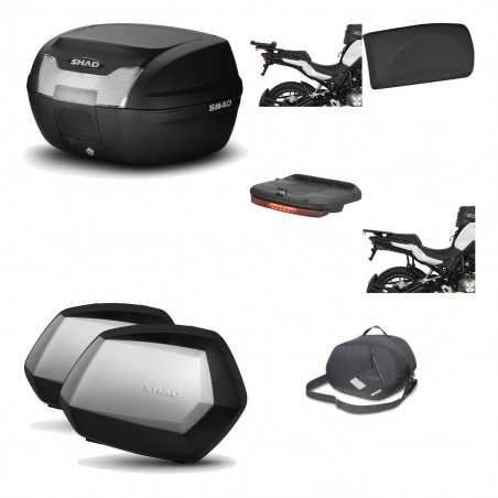 SHAD Maletas laterales + baul trasero herraje montaje accesorios 3p SH40 SH 40 2011 SC SH35 PREMIUM KIT-191579