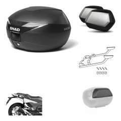 Lateral cases + back trunk + big top fitting + passenger support + 3p hardware  