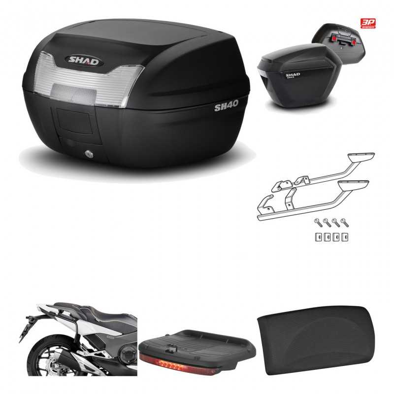 Lateral cases + back trunk + big top fitting + accessories + 3p hardware  SH40 S
