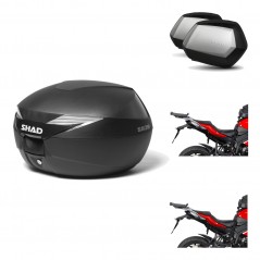 SHAD Maletas laterales + baul trasero herraje montaje 3p SH39 SH 39 SC SH35 PREMIUM KIT-191130