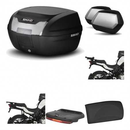 SHAD Maletas laterales + baul trasero herraje montaje accesorios 3p SH40 SH 40 2011 SC SH35 PREMIUM KIT-191580