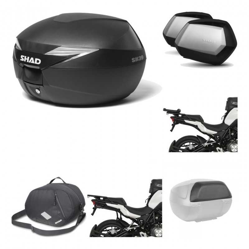 SHAD Maletas laterales + baul trasero herraje montaje accesorios 3p SH39 SH 39 SC SH35 PREMIUM KIT-191333