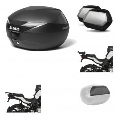 Lateral cases + back trunk + big top fitting + passenger support + 3p hardware  