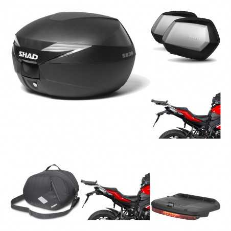 SHAD Maletas laterales + baul trasero herraje montaje accesorios 3p SH39 SH 39 SC SH35 PREMIUM KIT-191135