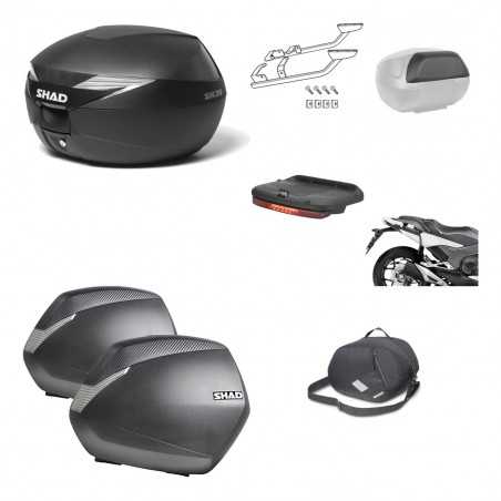 SHAD Maletas laterales + baul trasero herraje montaje accesorios 3p SH39 SH 39 SH36 36 KIT-191287