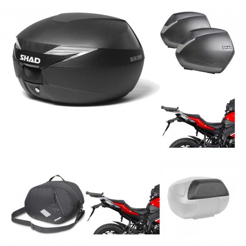 Lateral cases + back trunk + big top fitting + accessories + 3p hardware  SH39 S