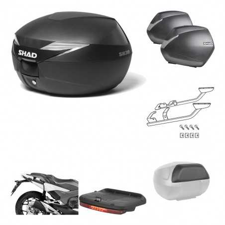SHAD Maletas laterales + baul trasero herraje montaje accesorios 3p SH39 SH 39 SH36 36 KIT-191288