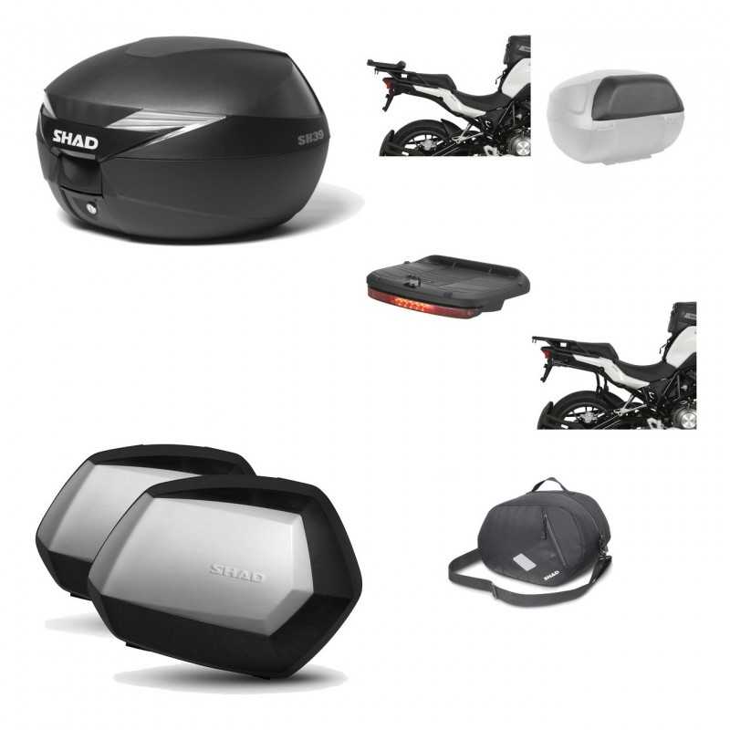 Lateral cases + back trunk + big top fitting + accessories + 3p hardware  SH39 S