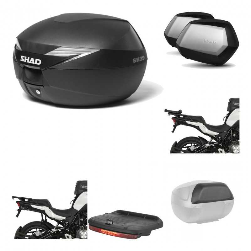 SHAD Maletas laterales + baul trasero herraje montaje accesorios 3p SH39 SH 39 SC SH35 PREMIUM KIT-191340