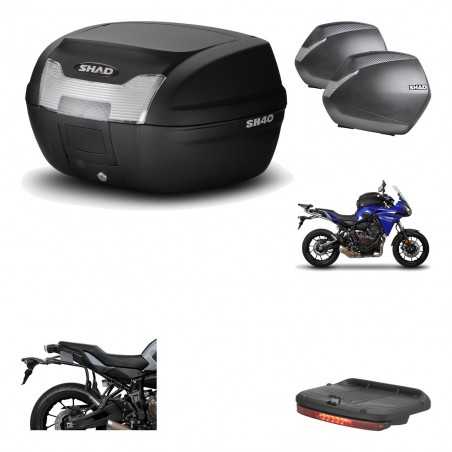 SHAD Maletas laterales + baul trasero herraje montaje luz de freno 3p SH40 SH 40 2011 SH36 36 KIT-191540