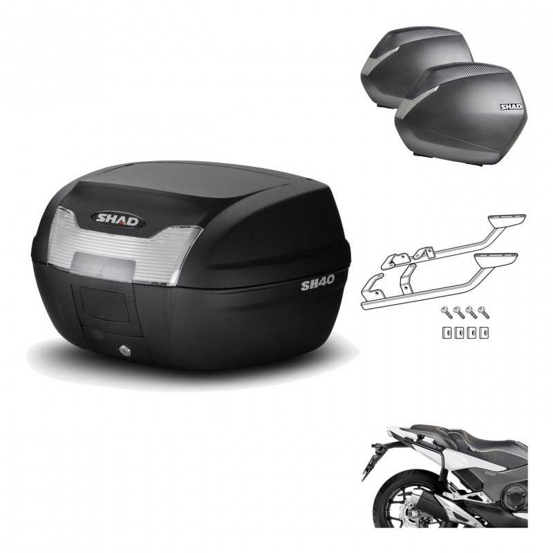 Lateral cases + back trunk + big top fitting + 3p hardware  SH40 SH 40 2011  SH3