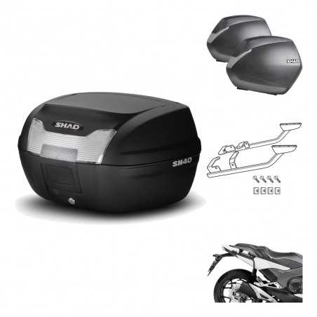 SHAD Maletas laterales + baul trasero herraje montaje 3p SH40 SH 40 2011 SH36 36 KIT-191492