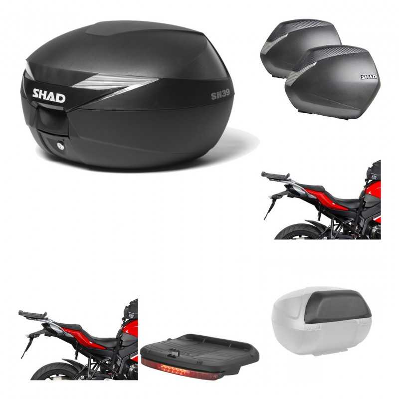 Lateral cases + back trunk + big top fitting + accessories + 3p hardware  SH39 S