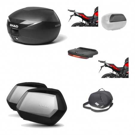 SHAD Maletas laterales + baul trasero herraje montaje accesorios 3p SH39 SH 39 SC SH35 PREMIUM KIT-191147