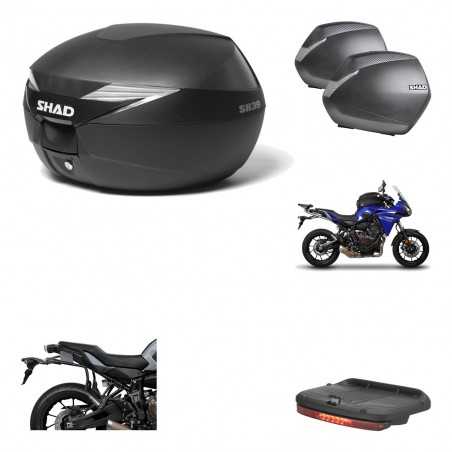 SHAD Maletas laterales + baul trasero herraje montaje luz de freno 3p SH39 SH 39 SH36 36 KIT-191300