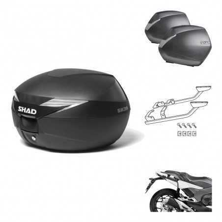 SHAD Maletas laterales + baul trasero herraje montaje 3p SH39 SH 39 SH36 36 KIT-191252