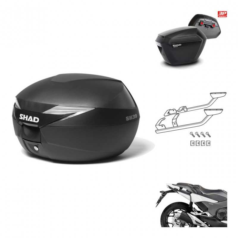 SHAD Maletas laterales + baul trasero herraje montaje 3p SH39 SH 39 SH23 KIT-191253