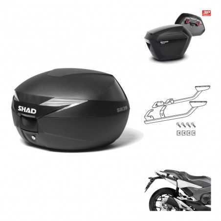 SHAD Maletas laterales + baul trasero herraje montaje 3p SH39 SH 39 SH23 KIT-191253