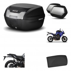 Lateral cases + back trunk + big top fitting + passenger support + 3p hardware  
