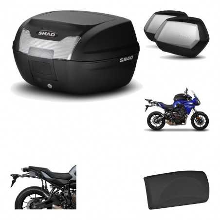 SHAD Maletas laterales + baul trasero herraje montaje respaldo de pasajero 3p SH40 SH 40 2011 SC SH35 PREMIUM KIT-191550