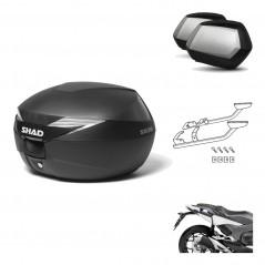SHAD Maletas laterales + baul trasero herraje montaje 3p SH39 SH 39 SC SH35 PREMIUM KIT-191256