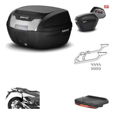 Lateral cases + back trunk + big top fitting + brake light + 3p hardware SH40 S