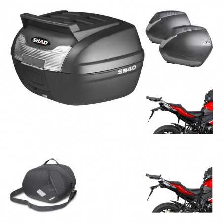 SHAD Maletas laterales + baul trasero herraje montaje 3p bolsa interna SH36 SH 36 KIT-191605
