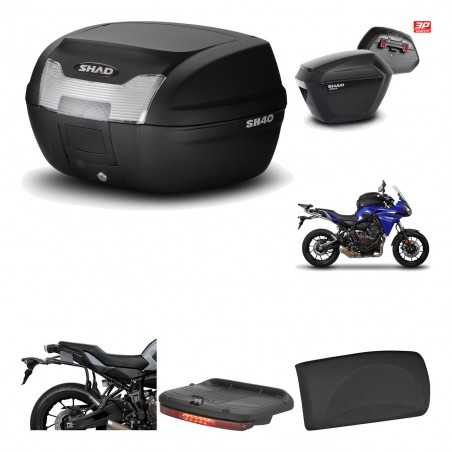 SHAD Maletas laterales + baul trasero herraje montaje accesorios 3p SH40 SH 40 2011 SH23 KIT-191553