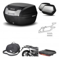 SHAD Maletas laterales + baul trasero herraje montaje accesorios 3p SH40 SH 40 2011 SC SH35 PREMIUM KIT-191507