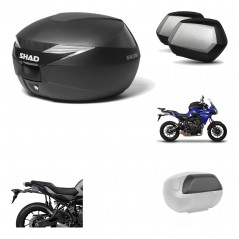 Lateral cases + back trunk + big top fitting + passenger support + 3p hardware  