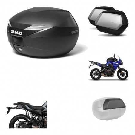 SHAD Maletas laterales + baul trasero herraje montaje respaldo de pasajero 3p SH39 SH 39 SC SH35 PREMIUM KIT-191310