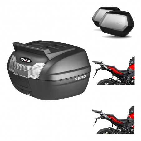 SHAD Maletas laterales + baul trasero herraje montaje 3p SC SH35 PREMIUM KIT-191610