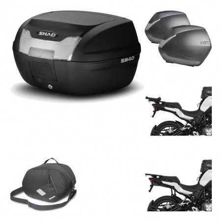 SHAD Maletas laterales + baul trasero herraje montaje 3p bolsa interna SH40 SH 40 2011 SH36 36 KIT-191557