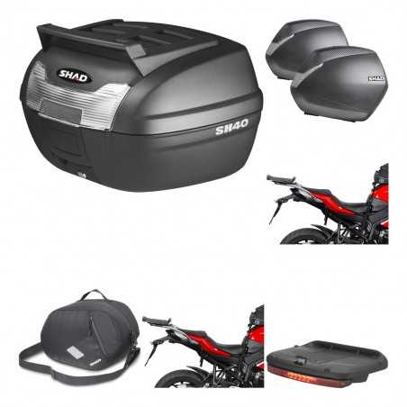 SHAD Maletas laterales + baul trasero herraje montaje accesorios 3p SH36 SH 36 KIT-191611