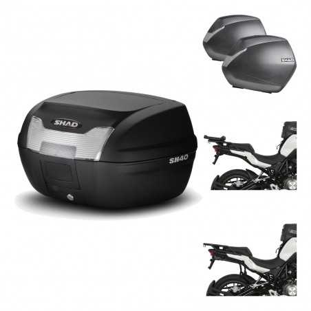SHAD Maletas laterales + baul trasero herraje montaje 3p SH40 SH 40 2011 SH36 36 KIT-191558