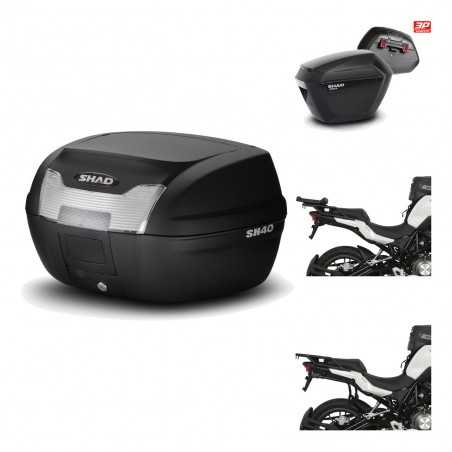 SHAD Maletas laterales + baul trasero herraje montaje 3p SH40 SH 40 2011 SH23 KIT-191559