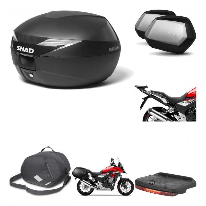 SHAD Maletas laterales + baul trasero herraje montaje accesorios 3p SH39 SH 39 SC SH35 PREMIUM KIT-191213