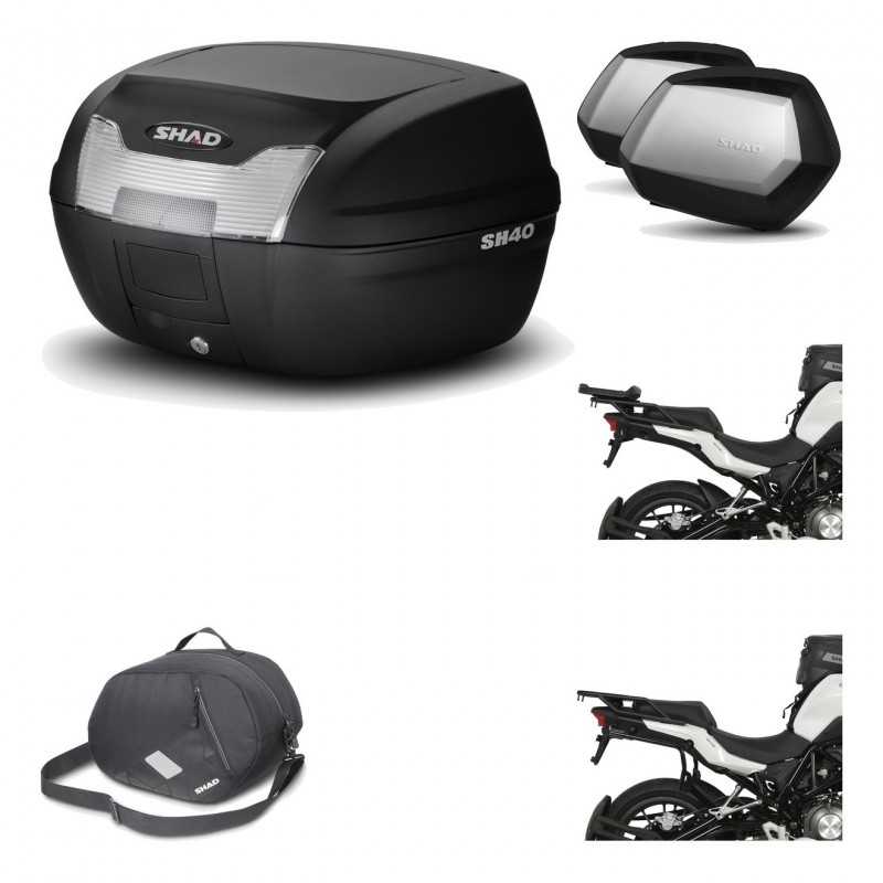 Lateral cases + back trunk + big top fitting + 3p hardware + internal bag  SH40 