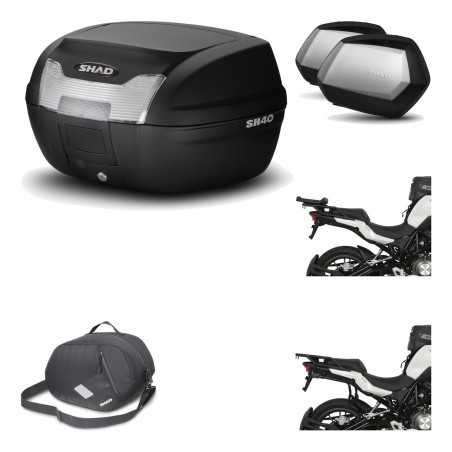 Lateral cases + back trunk + big top fitting + 3p hardware + internal bag SH40