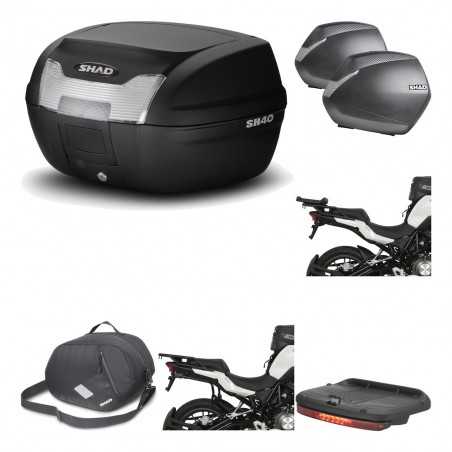 SHAD Maletas laterales + baul trasero herraje montaje accesorios 3p SH40 SH 40 2011 SH36 36 KIT-191563