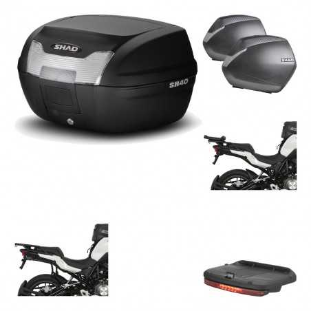 Lateral cases + back trunk + big top fitting + brake light + 3p hardware SH40 S