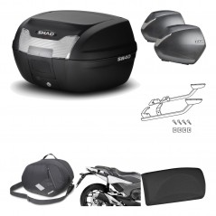 SHAD Maletas laterales + baul trasero herraje montaje accesorios 3p SH40 SH 40 2011 SH36 36 KIT-191515