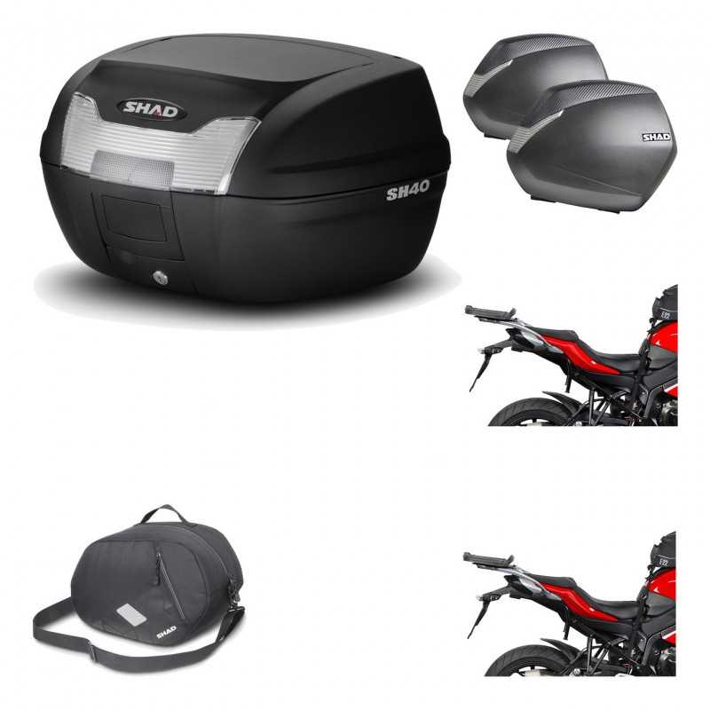 Lateral cases + back trunk + big top fitting + 3p hardware + internal bag  SH40 