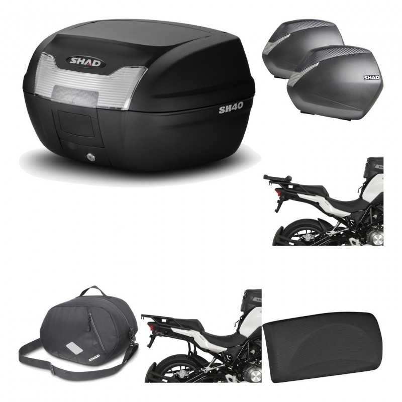 Lateral cases + back trunk + big top fitting + accessories + 3p hardware  SH40 S