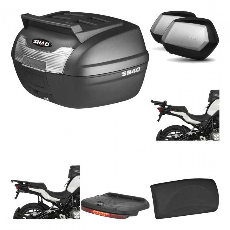 SHAD Maletas laterales + baul trasero herraje montaje accesorios 3p SC SH35 PREMIUM KIT-191820